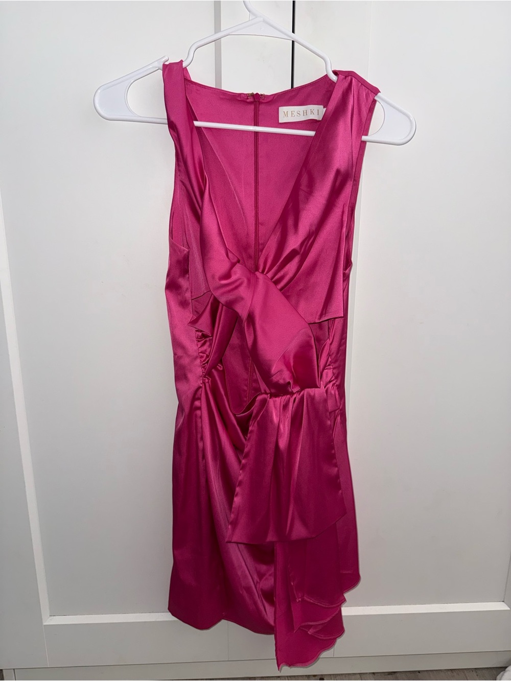 Meshki Melody Satin Twist Cut
Out Dress - Picture 3 of 5